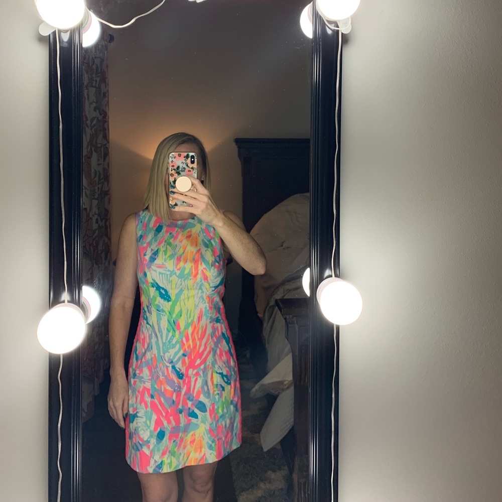 Mila stretch shift dress